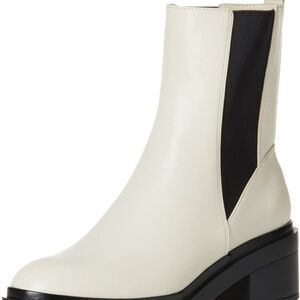Stylish White and Black Women's Boots